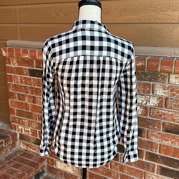 Madewell Wrap-Front Shirt in Buffalo Check Women's Size Extra Small - Picture 6 of 9